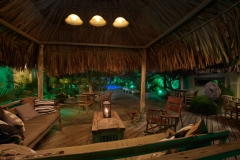 Paradera Park Cabana and Lounge Area at night